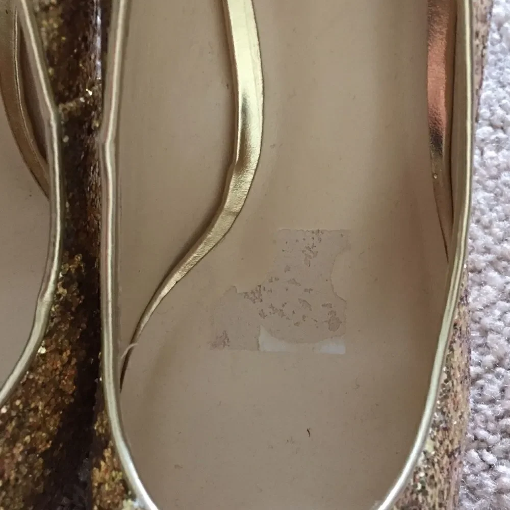 Guess Sparkly Gold Heels